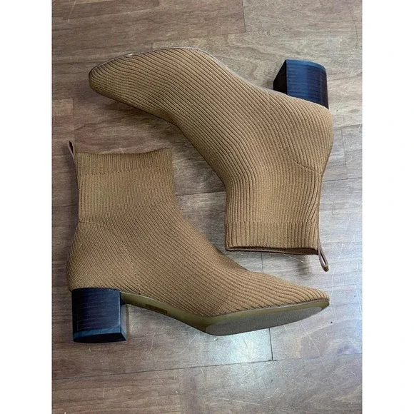 Everlane The Glove Boots in Toffee New Womens Knit Ankle Bootie - Picture 6 of 14